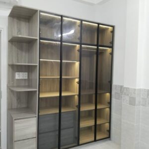 Tủ Quần Áo Nhựa 04 Cánh Kính – TCK01